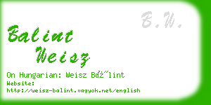 balint weisz business card